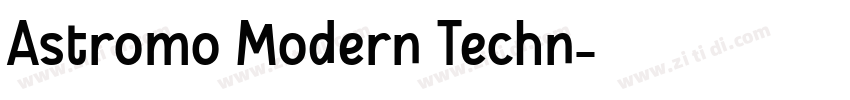 Astromo Modern Techn字体转换